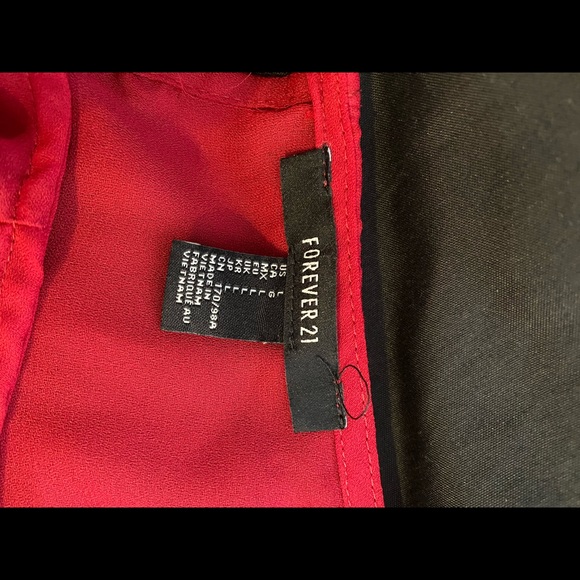Dark red Forever 21 Short sleeved dress - Picture 6 of 7